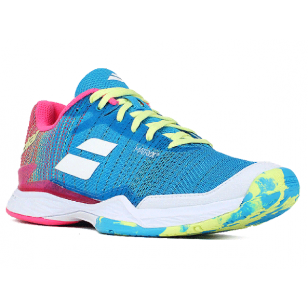 Теннисные кроссовки женские Babolat Jet Mach II All Court (Blue/Pink)